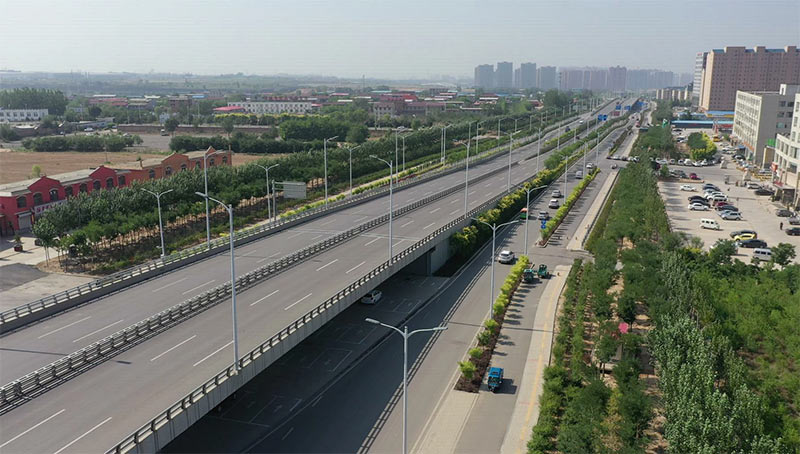 晋中市城区东、南外环路道路快速化改造文华街跨线桥工程